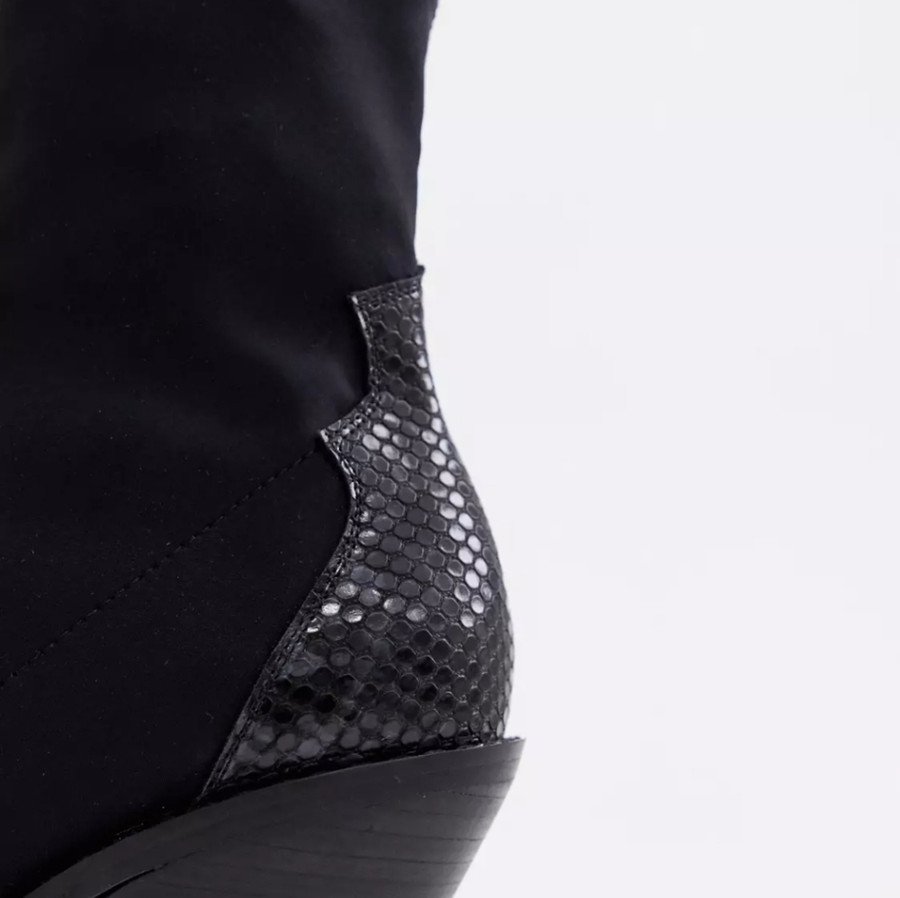 ASOS Raglan Western sock boots - Picture 4 of 6